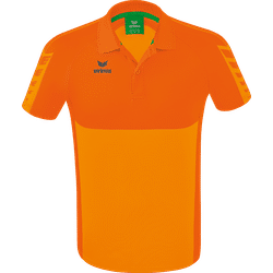 Présentation: Erima Six Wings Polo Hommes - New Orange / Orange