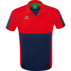 Présentation: Six Wings Polo Hommes - New Navy / Rouge