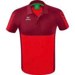 Voorvertoning: Erima Six Wings Polo Heren - Rood / Bordeaux