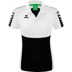 Erima Six Wings Poloshirt Damen - Schwarz / Weiß