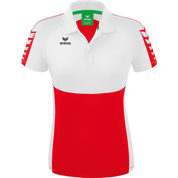 Erima Six Wings Polo Dames - Rood / Wit