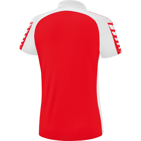Six Wings Polo Femmes - Rouge / Blanc