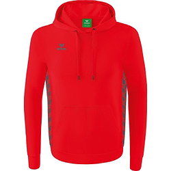 Erima Essential Team Sweatshirt Met Capuchon Kinderen - Rood / Slate Grey