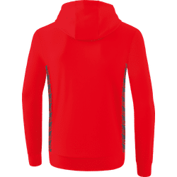 Voorvertoning: Erima Essential Team Sweatshirt Met Capuchon Kinderen - Rood / Slate Grey