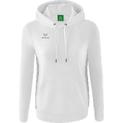 Voorvertoning: Erima Essential Team Sweatshirt Met Capuchon Dames - Wit / Monument Grey