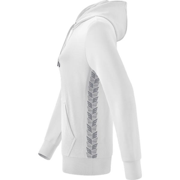 Erima Essential Team Sweat À Capuche Femmes - Blanc / Monument Grey