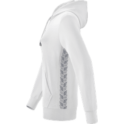 Présentation: Erima Essential Team Sweat À Capuche Femmes - Blanc / Monument Grey