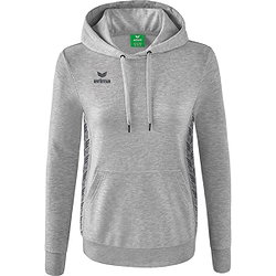 Erima Essential Team Kapuzensweat Damen - Hellgrau Meliert / Slate Grey