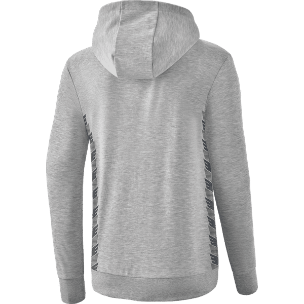 Erima Essential Team Sweatshirt Met Capuchon Dames - Licht Grey Melange / Slate Grey