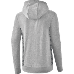 Voorvertoning: Erima Essential Team Sweatshirt Met Capuchon Dames - Licht Grey Melange / Slate Grey