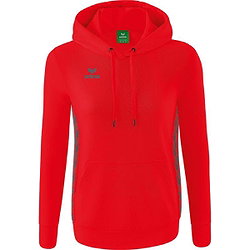 Erima Essential Team Sweatshirt Met Capuchon Dames - Rood / Slate Grey