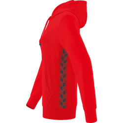 Voorvertoning: Erima Essential Team Sweatshirt Met Capuchon Dames - Rood / Slate Grey