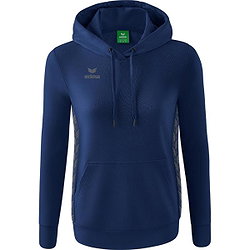 Erima Essential Team Kapuzensweat Damen - New Navy / Slate Grey