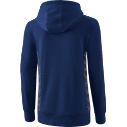 Voorvertoning: Erima Essential Team Sweatshirt Met Capuchon Dames - New Navy / Slate Grey