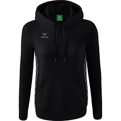 Erima Essential Team Kapuzensweat Damen - Schwarz / Slate Grey