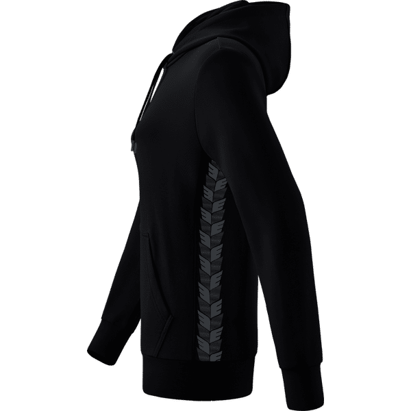 Erima Essential Team Sweatshirt Met Capuchon Dames - Zwart / Slate Grey