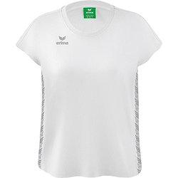 Erima Essential Team T-Shirt Femmes - Blanc / Monument Grey