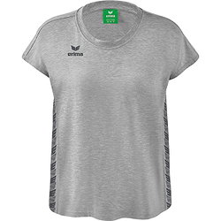 Erima Essential Team T-Shirt Damen - Hellgrau Meliert / Slate Grey