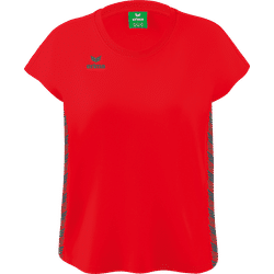 Voorvertoning: Erima Essential Team T-Shirt Dames - Rood / Slate Grey