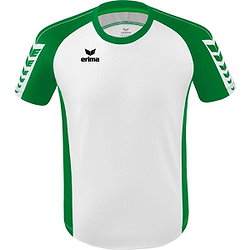 Erima Six Wings Shirt Korte Mouw Kinderen - Wit / Smaragd