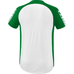 Voorvertoning: Erima Six Wings Shirt Korte Mouw Kinderen - Wit / Smaragd