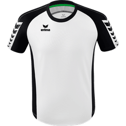Voorvertoning: Erima Six Wings Shirt Korte Mouw Kinderen - Wit / Zwart