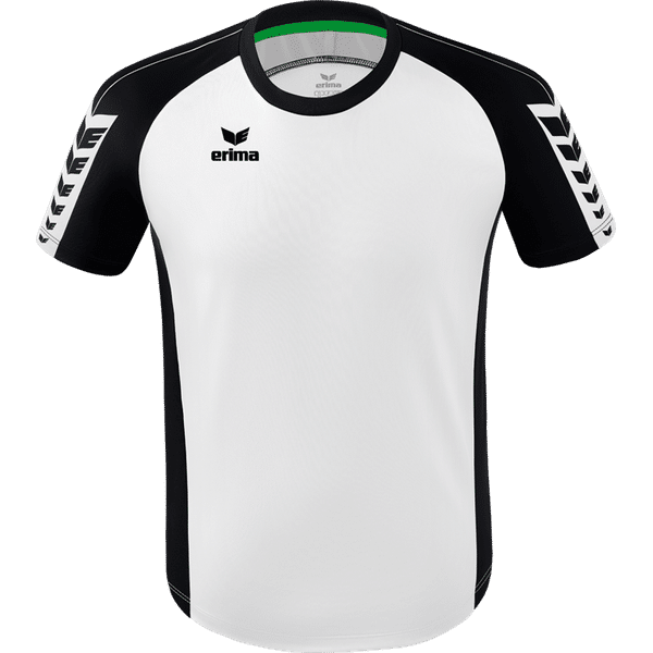 Erima Six Wings Shirt Korte Mouw Heren - Wit / Zwart