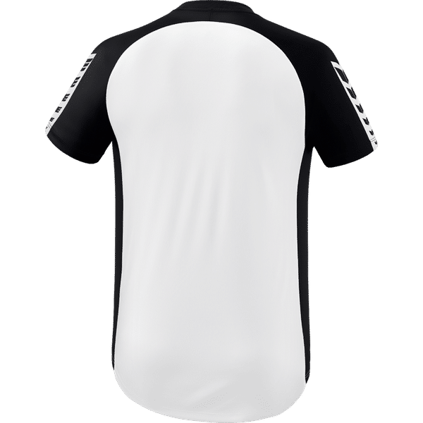 Erima Six Wings Shirt Korte Mouw Heren - Wit / Zwart