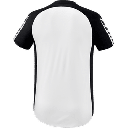 Voorvertoning: Erima Six Wings Shirt Korte Mouw Heren - Wit / Zwart