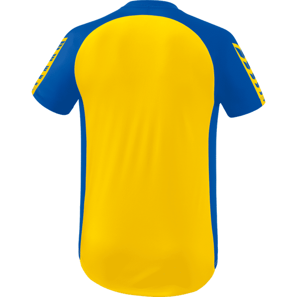 Erima Six Wings Maillot Manches Courtes Hommes - Jaune / New Royal