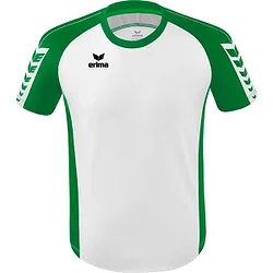Erima Six Wings Maillot Manches Courtes Hommes - Blanc / Emeraude