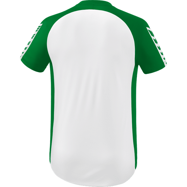 Six Wings Maillot Manches Courtes Hommes - Blanc / Emeraude