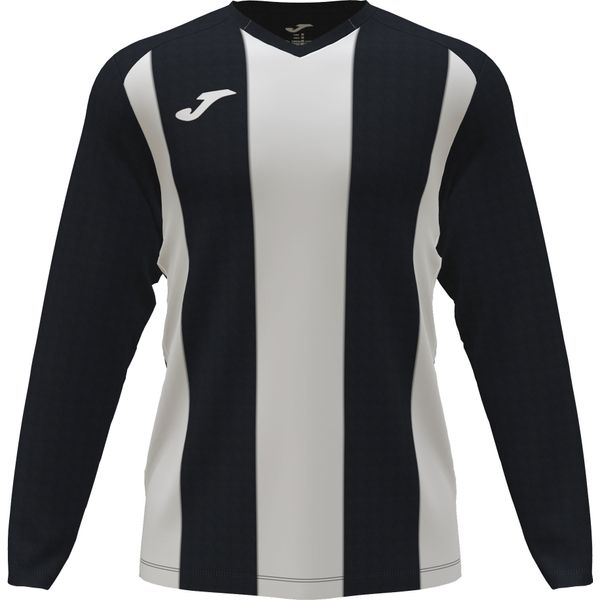 Joma Pisa II Voetbalshirt Lange Mouw Kinderen - Zwart / Wit