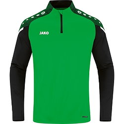 Jako Performance Ziptop Hommes - Vert Tendre / Noir
