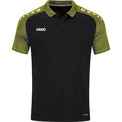 Jako Performance Polo Hommes - Noir / Jaune Tendre