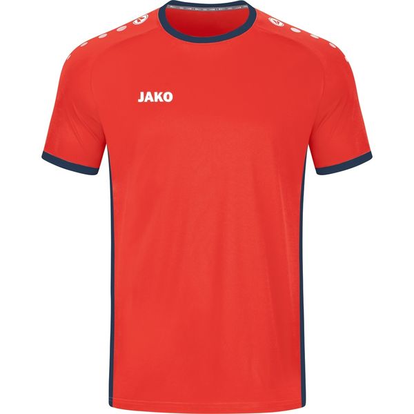 Jako Primera Maillot Manches Courtes Hommes - Flame / Navy