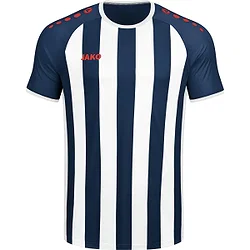 Jako Inter Shirt Korte Mouw Heren - Navy / Wit / Flame