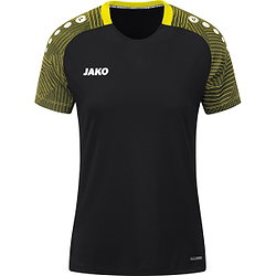 Jako Performance T-Shirt Femmes - Noir / Jaune Tendre