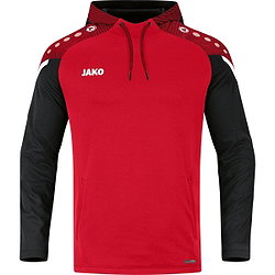 Jako Performance Sweater Met Kap Kinderen - Rood / Zwart