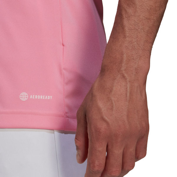Adidas Entrada 22 Shirt Korte Mouw Heren - Roze / Wit
