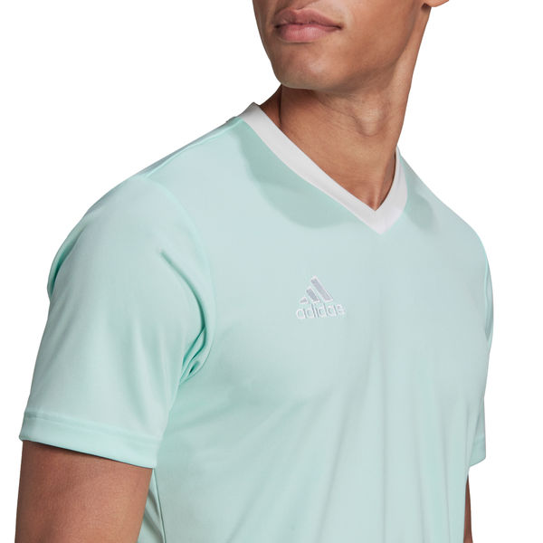 Adidas Entrada 22 Maillot Manches Courtes Hommes - Blanc / Menthe
