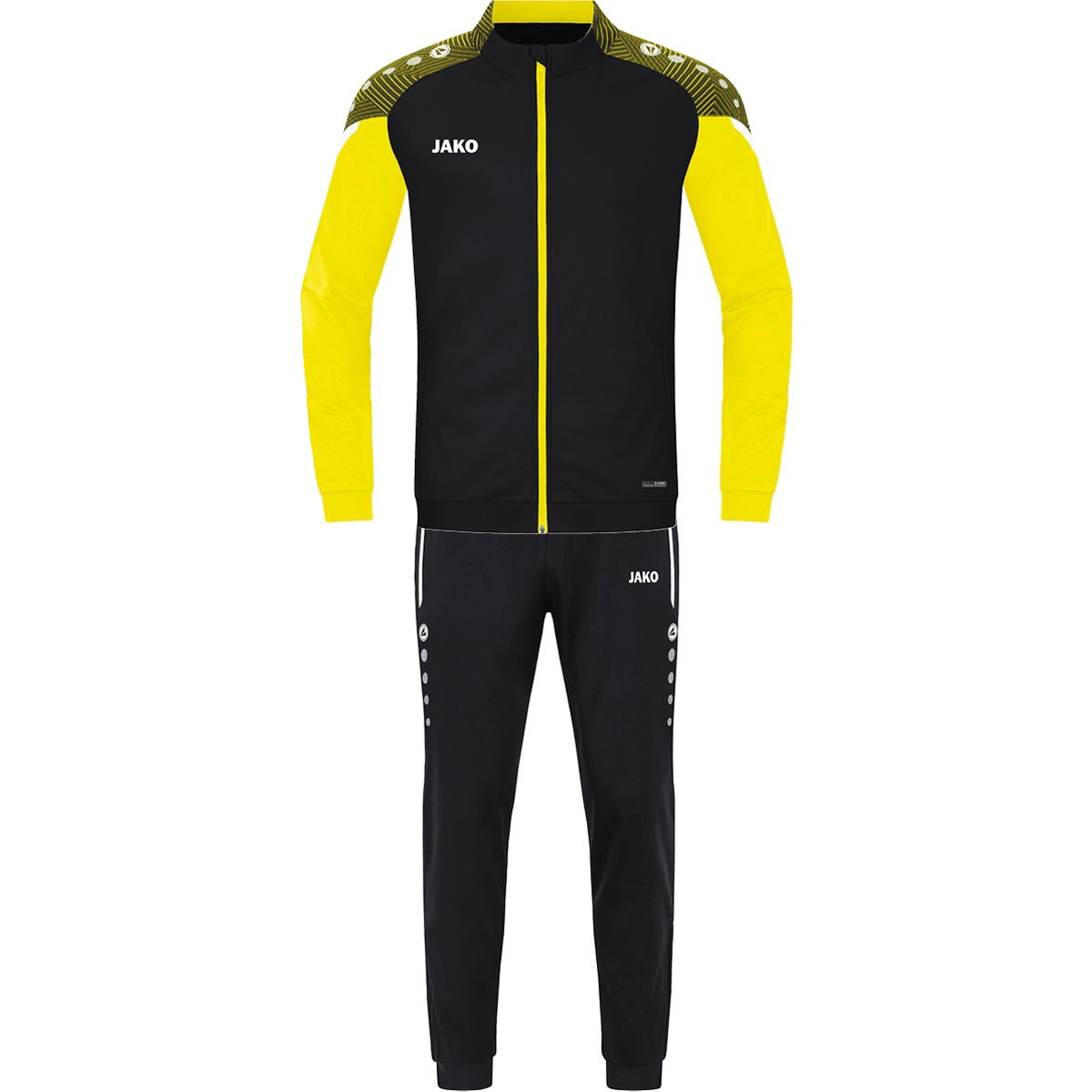 Jako Performance Surv tement Polyester Hommes Noir Jaune Tendre