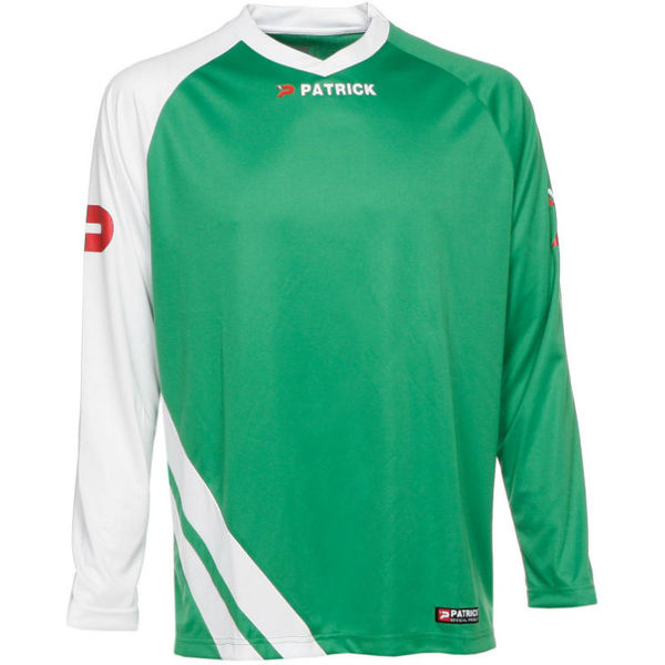 Patrick Victory Voetbalshirt Lange Mouw Kinderen - Groen / Wit