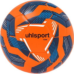 Uhlsport Team (Sz. 5) Ballon D'entraînement - Orange Fluo / Marine / Blanc