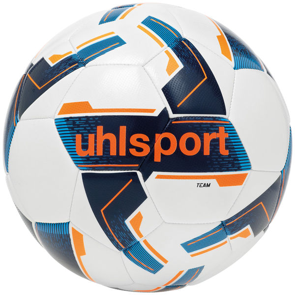 Uhlsport Team (Sz. 5) Trainingsbal - Wit / Marine / Fluo Oranje
