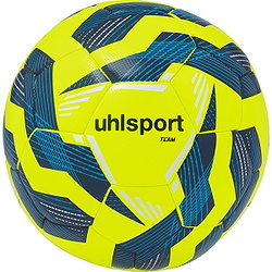 Uhlsport Team (Sz. 4) Trainingsball - Neongelb / Marine / Weiß
