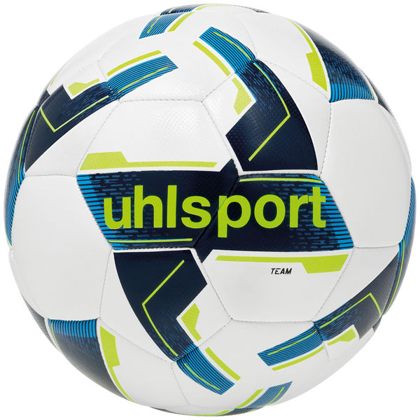 Uhlsport Team (Sz. 4) Trainingsbal - Wit / Marine / Fluogeel