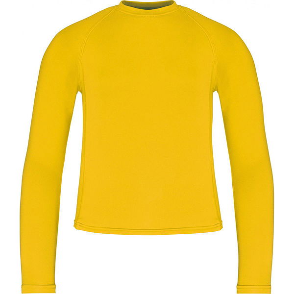Proact Thermo Shirt Lange Mouw voor Kinderen Geel Teamswear