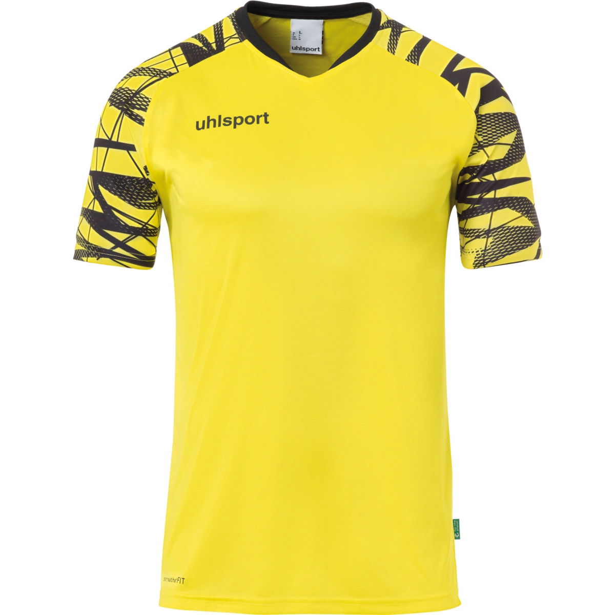 Maillot foot noir et jaune hotsell