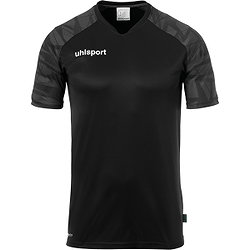 Uhlsport Goal 25 Shirt Korte Mouw Heren - Zwart / Antraciet